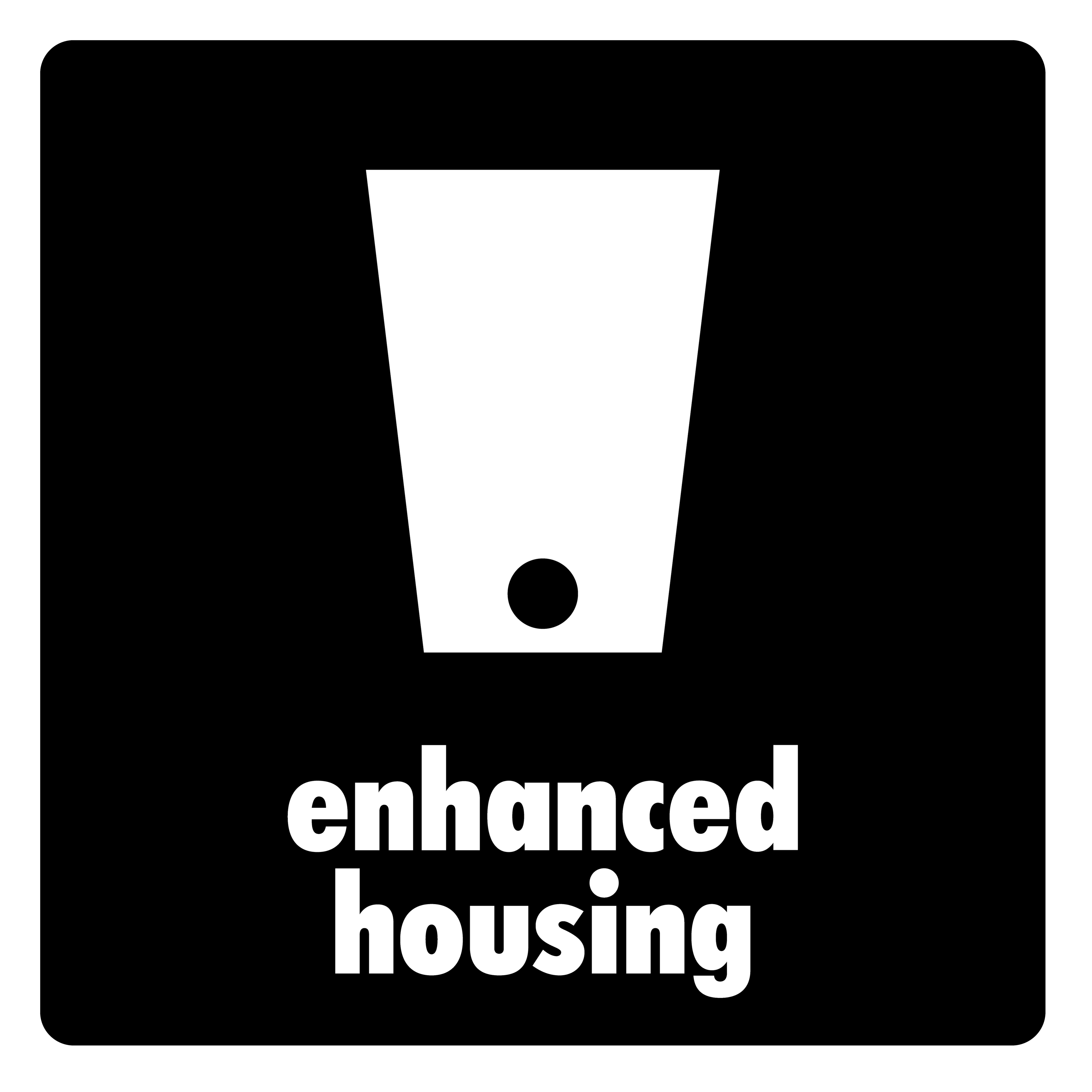 Forbedret hus for ren og pålitelig trommelyd.