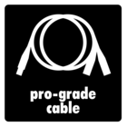 Ren stereoutgang med den inkluderte profesjonelle breakout-kabelen.