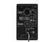 Yamaha Powered Studio Monitors HS3 black (L side) rear