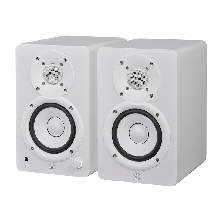Yamaha Powered Studio Monitors HS4 white angle