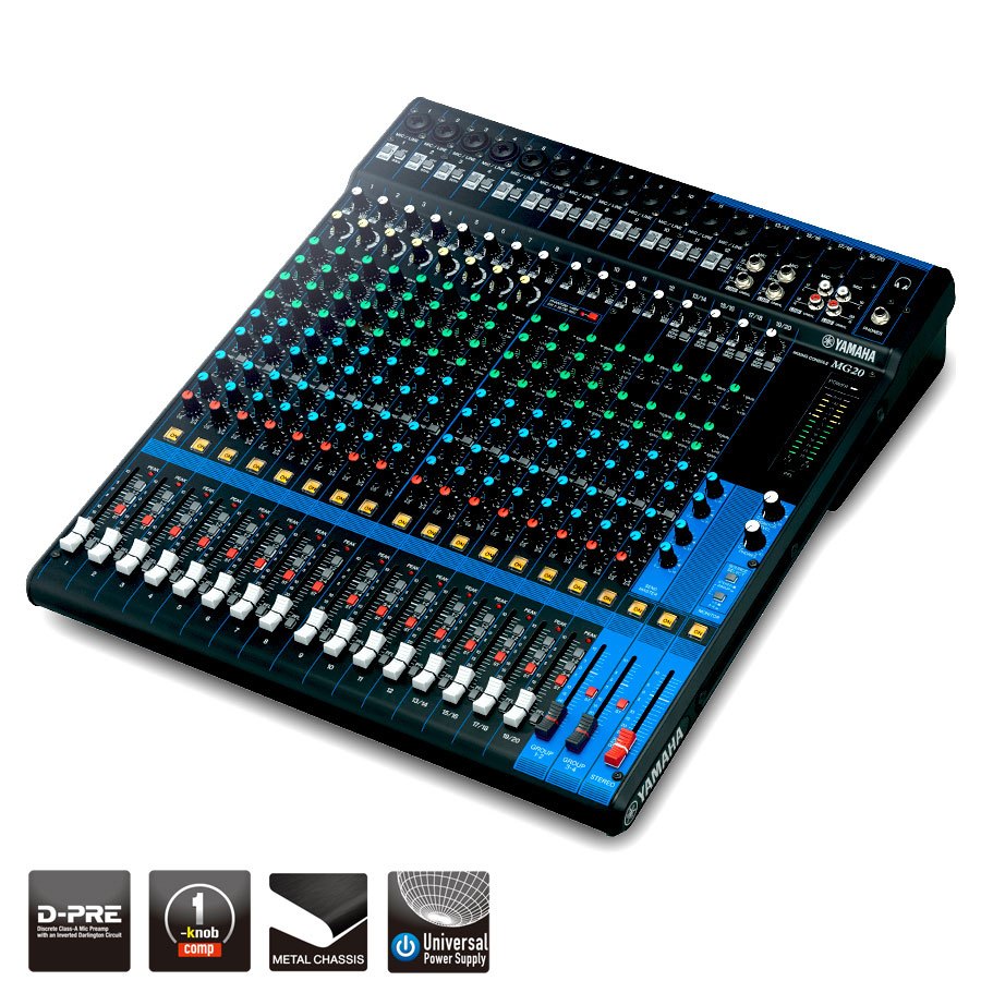 MG Series - Oversikt - Mixers - Professional Audio