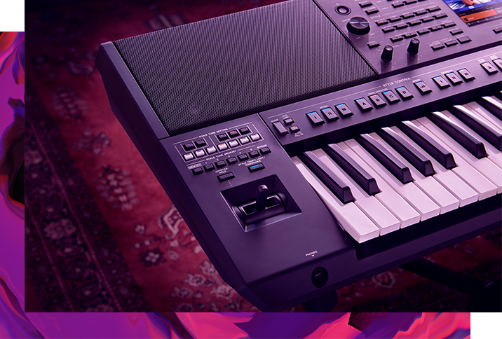 Yamaha Arranger Workstation Keyboard named PSR-A5000 featured the Joystick and Scale Tuner