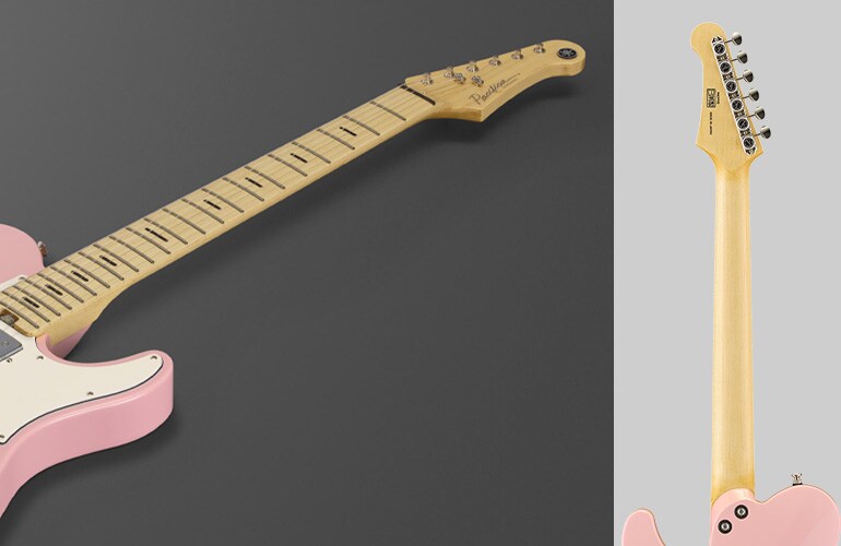 Nærbilde av halsformen på Pacifica SC Professional