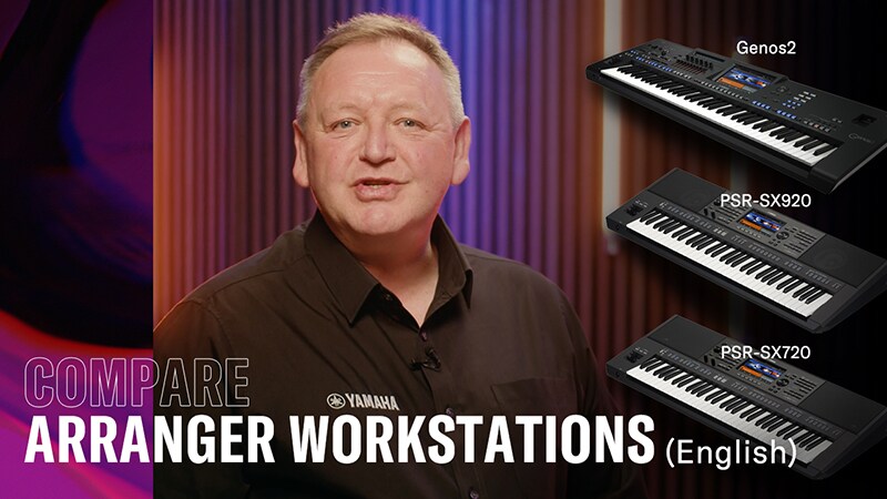 Sammenlign Arranger Workstations – engelsk