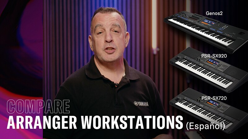 Sammenlign Arranger Workstations – spansk