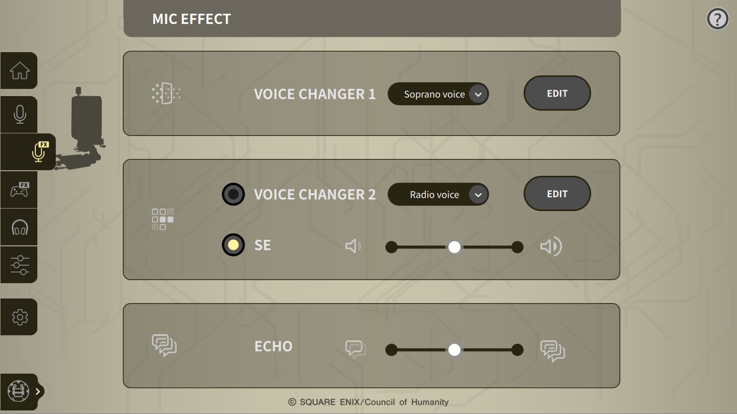 Yamaha ZG Controller - Mic Effect