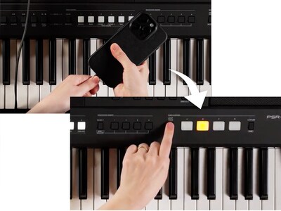 Illustrasjon av Quick Sampling på PSR-E483