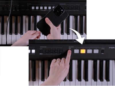 Illustrasjon av Quick Sampling på PSR-E583