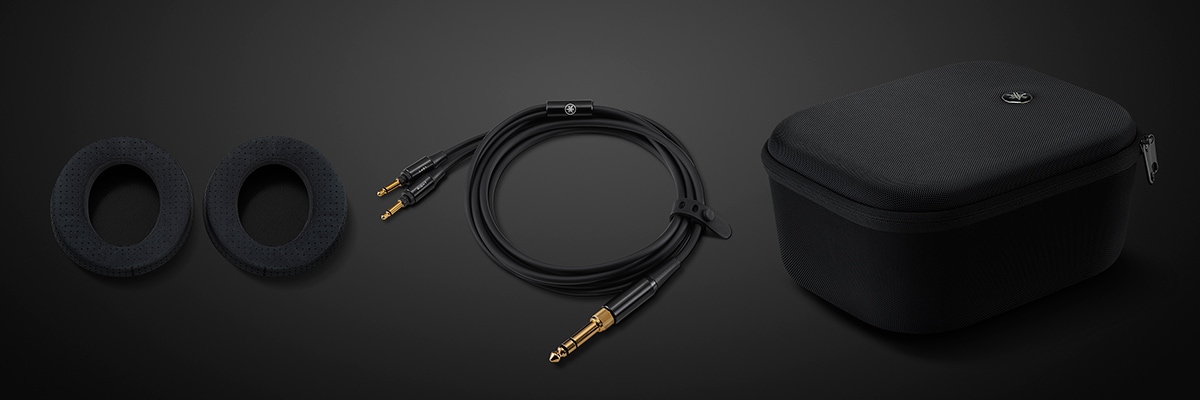 Assorted accessories for the YH4000 headphones