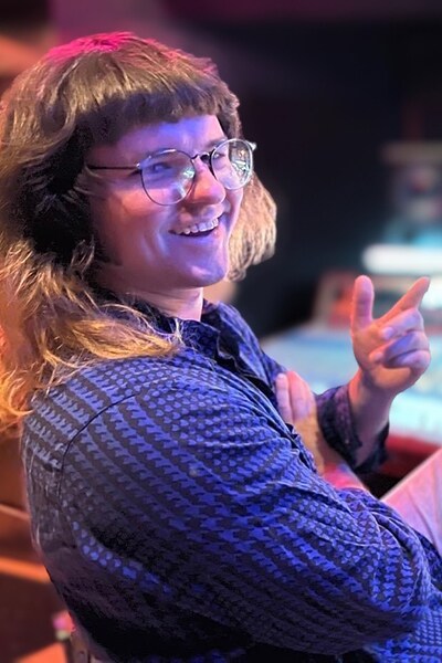 River Nason, lead audio engineer for Daddy Diamonds.