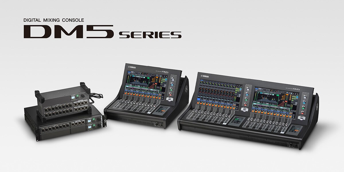 DM5 Digital Mixing Consoles and RUio series Utility I/O Devices