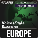 Europa (forhåndsinstallert utvidelsespakke – Yamaha Expansion Manager-kompatible data)