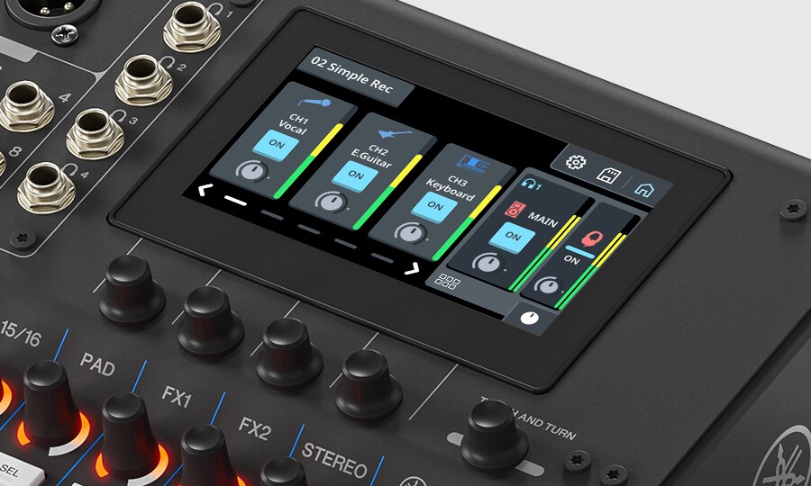 Yamaha MGX16: Rask, intuitiv kontroll – ferdig innstilt