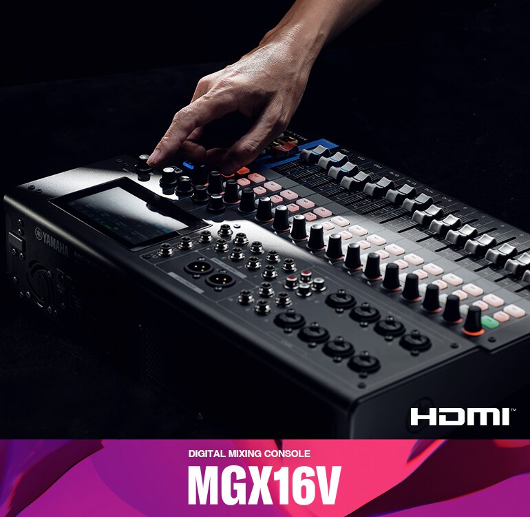 Yamaha 22-kanals digital miksepult med videogrensesnitt MGX16V