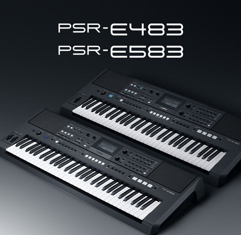 Yamaha Keyboard PSR-E483 og E583.