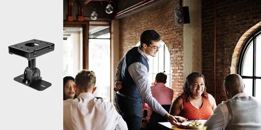 Yamaha aktiv monitorhøyttaler MSP3A for bakgrunnsmusikk i restauranter og kaféer